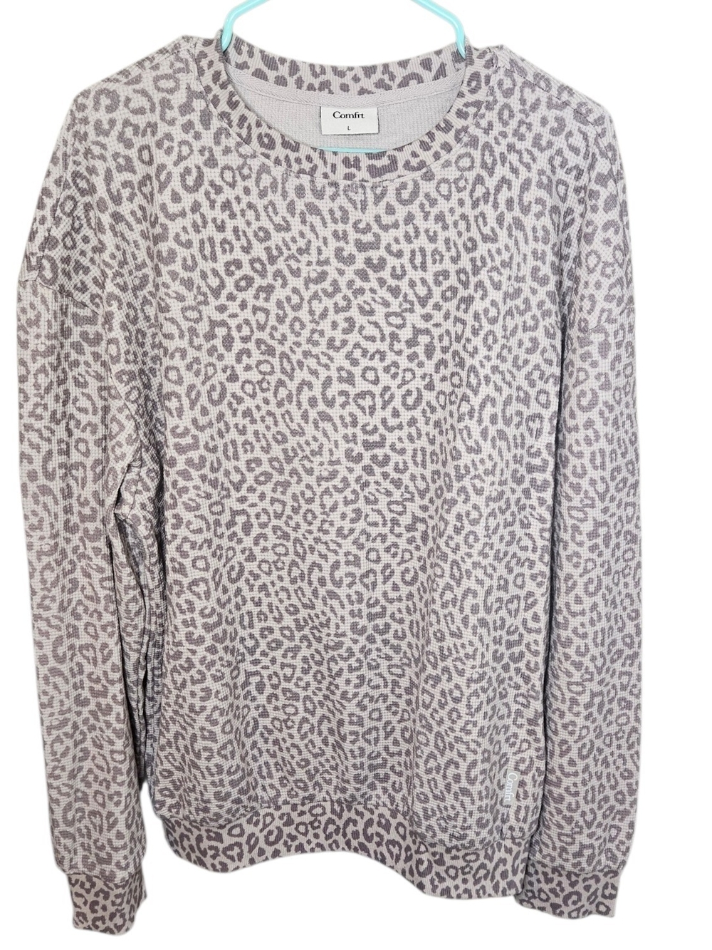 COMFRT - Waffle Lounge Long Sleeve - L - Desert Leopard - Picture 2 of 7